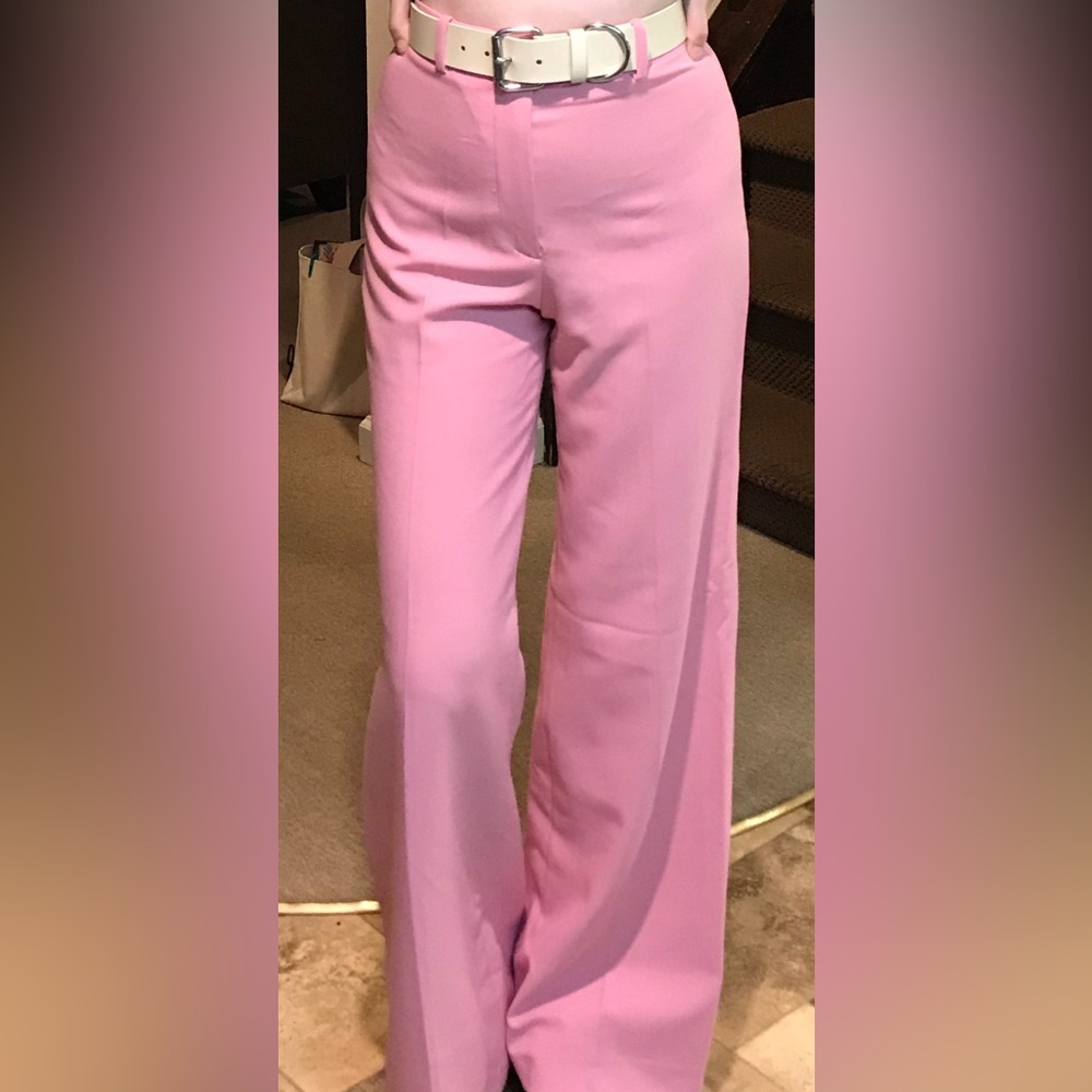 Zara Pink Wide-Leg Trousers - Picture 4 of 4